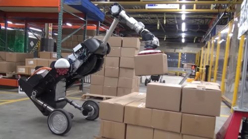 Boston Dynamics показывает робота Handle. На этот раз напоминает страуса... Boston Dynamics